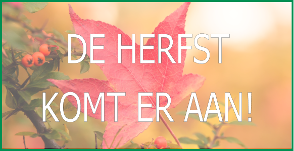 De herfst  komt er aan!